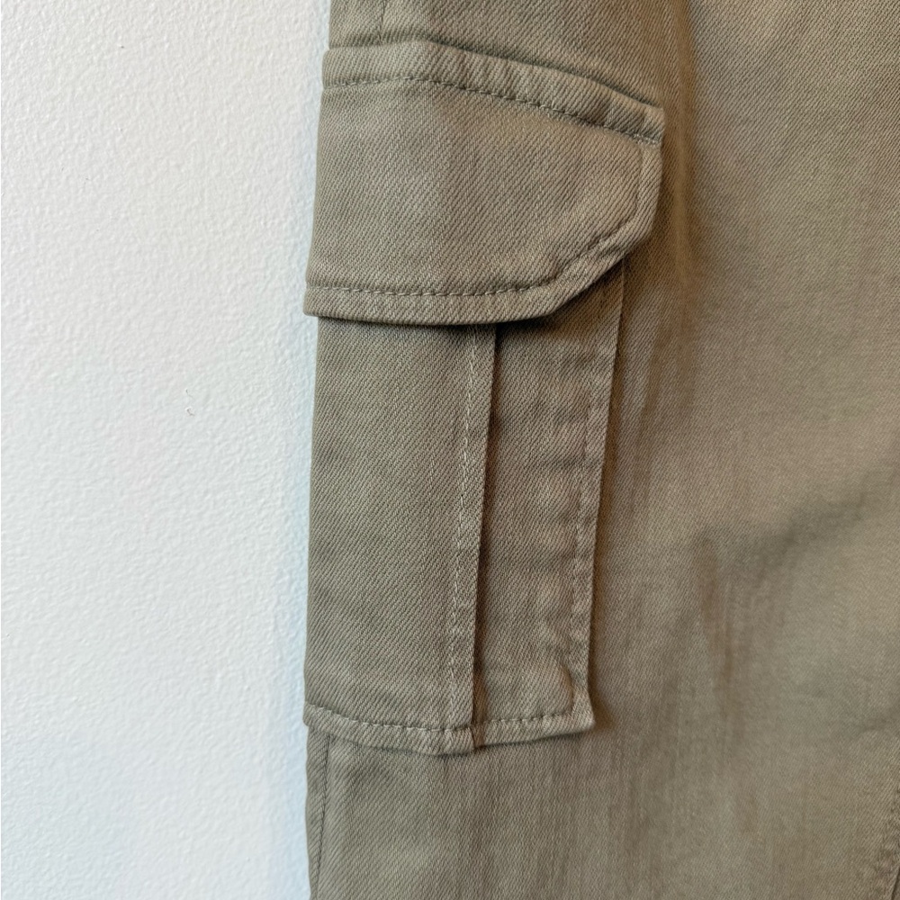 Rails Highland Denim Midi Cargo Skirt Washed Olive Cotton Blend Size 31 - Picture 3 of 11